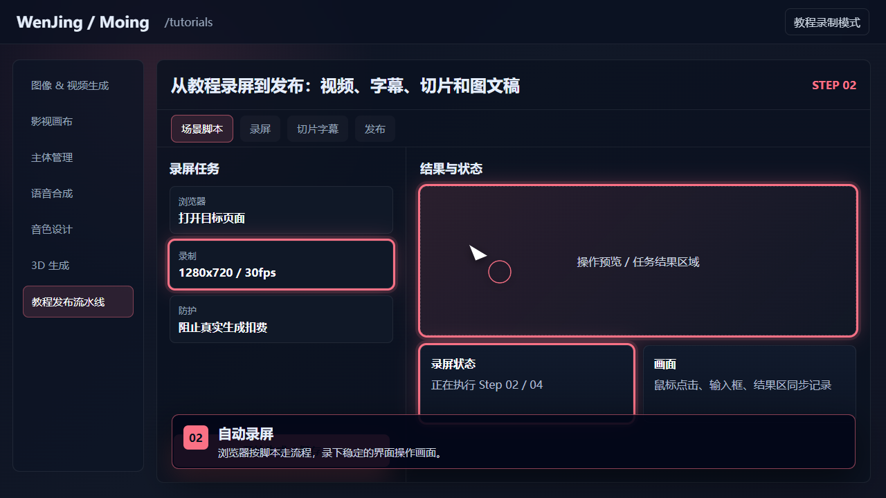 自动录屏 截图